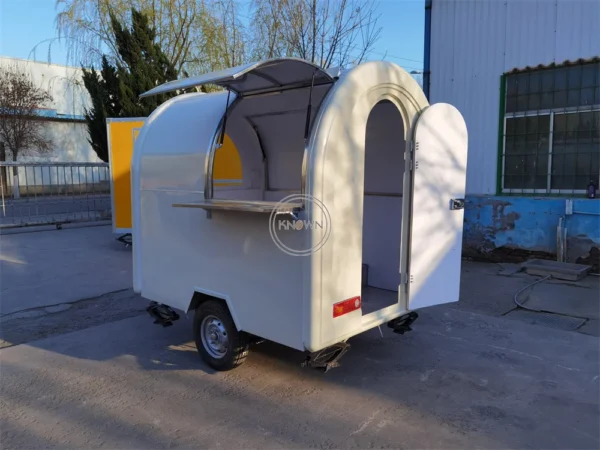 Concession Coffee Trailer Van With Fully Kithen Equipments Snack Fast Food Truck Trailer Ice Cream Hot Dog Cart - Image 4