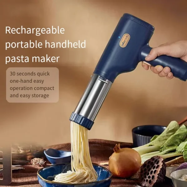 Wireless Electric Noodle Machine Portable Charging Handheld Noodle Press Gun, Easy To Clean For Home Breakfast Travel Kithen